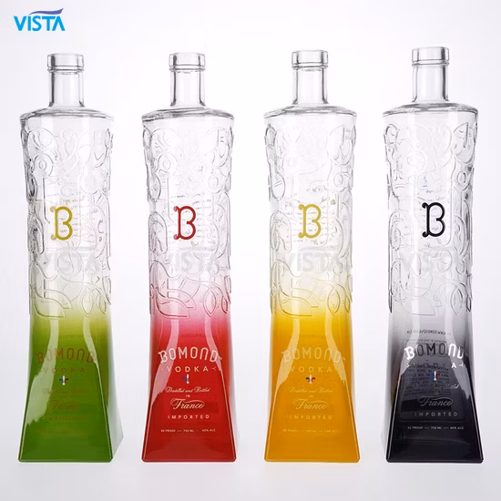 375ml 500ml 750ml 35cl 50cl 75cl High Flint Whisky Brandy Xo Vodka Teliqula Spirit Liquor Rum Wine Champange Glass Bottle for Cork Cap Screw Cap