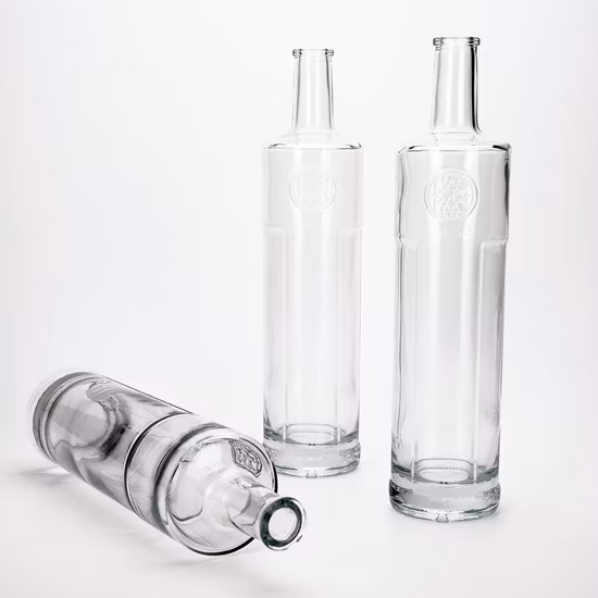 250ml 375ml 500ml 750ml 25cl 50cl 75cl High Flint Luxury Vodka Spirit Liquor Rum Tequila Brandy Whisky Wine Glass Bottle Screw Cap Cork Cap Gold Decal Printing