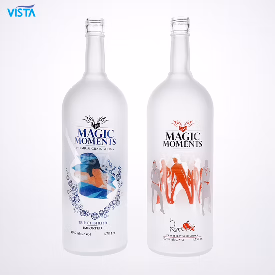 375ml 500ml 750ml 35cl 50cl 75cl High Flint Whisky Brandy Xo Vodka Teliqula Spirit Liquor Rum Wine Champange Glass Bottle for Cork Cap Screw Cap